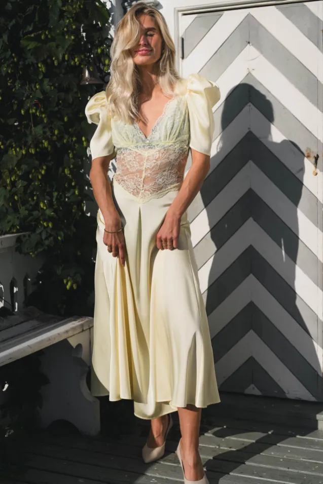 Francis Midi Dress Lemonade