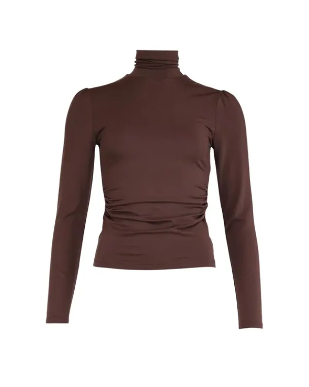 Jersey Turtleneck Brown