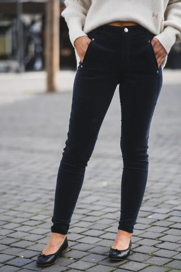 Jolie Pure 618 Navy Mini Corduroy Regular