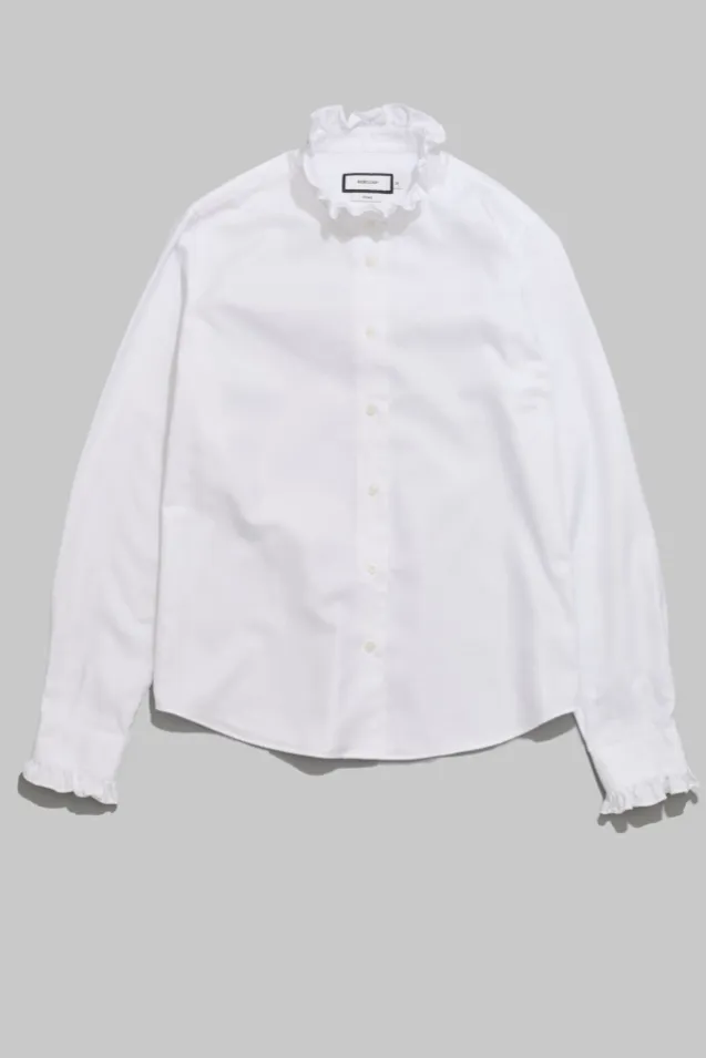 Juliette Herringbone Shirt White