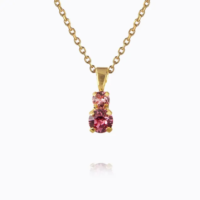 Leah Necklace Gold Rose Combo