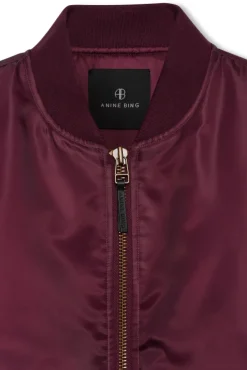 Leon Bomber Fig Burgundy