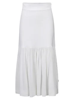 Lill Linen Skirt White