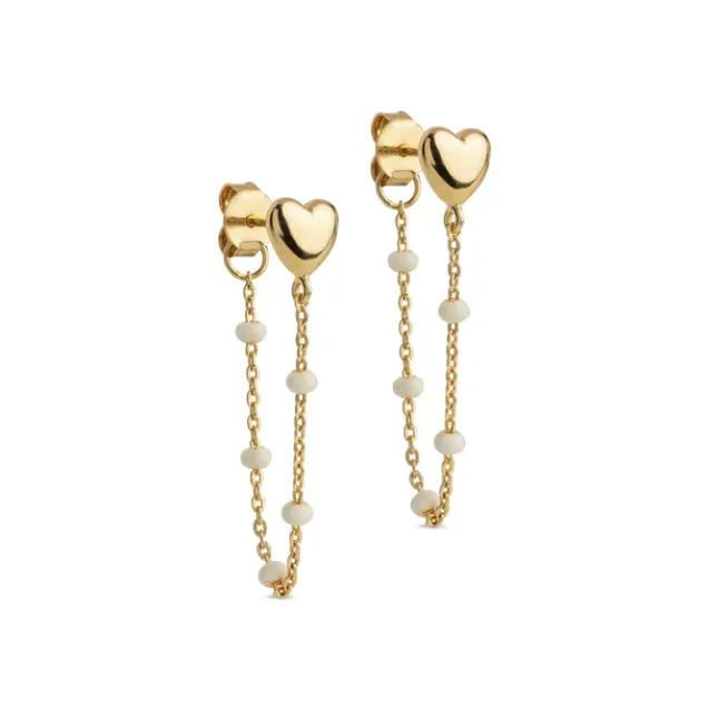 Lola Heart Earrings Daisy