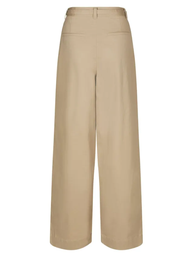 Malba Solid Pants Camel