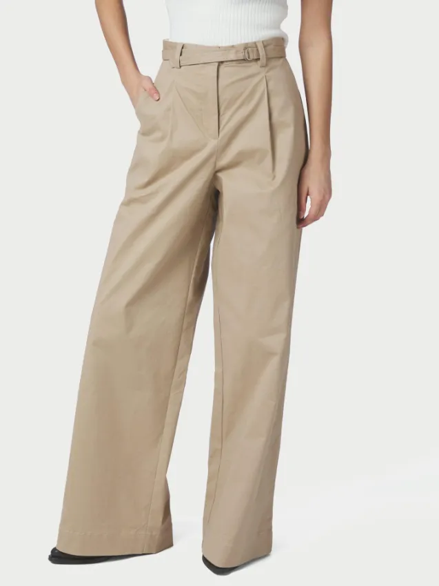 Malba Solid Pants Camel