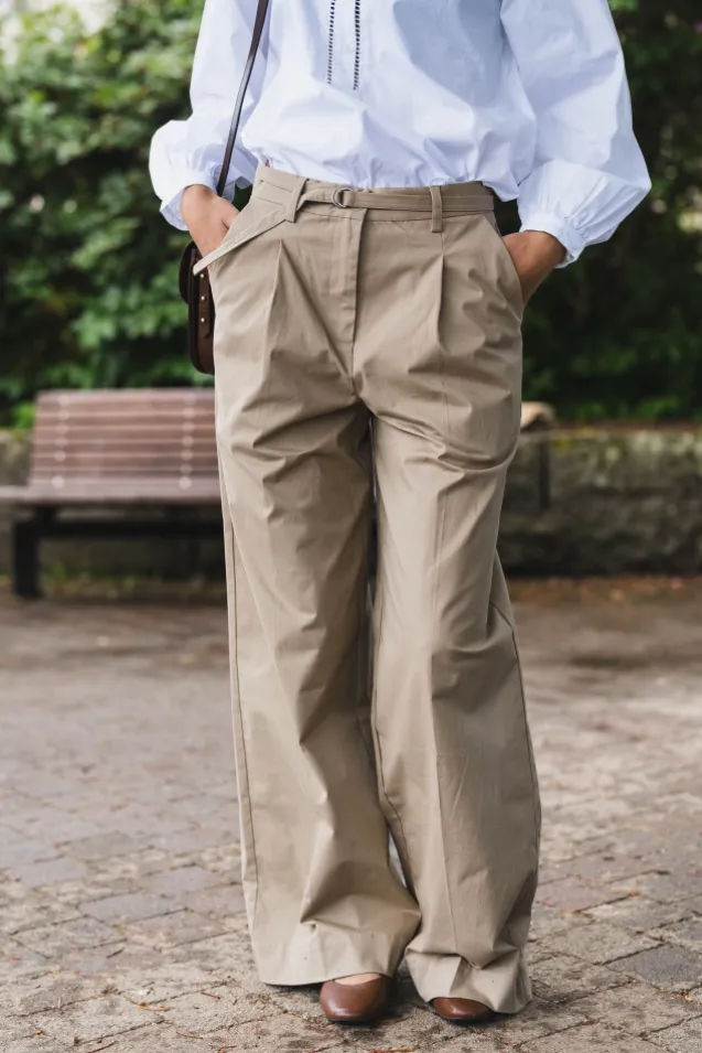 Malba Solid Pants Camel