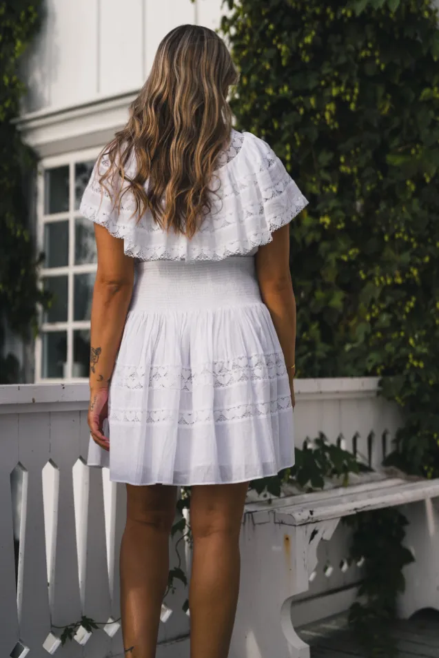 Mary Mini Dress White