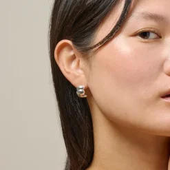 Melia Chunky Hoops Silver