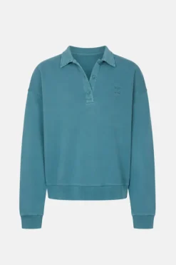 Mia Polo Sweatshirt Teal