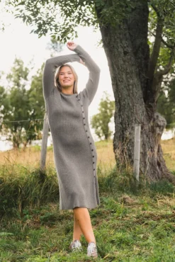 Mima Merino Dress Wood