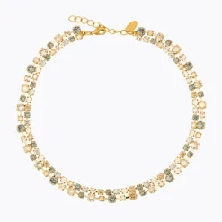 Mini Pomona Necklace Gold Black Golden Combo