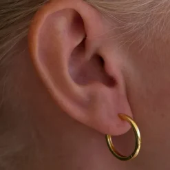 20mm Basic Hoops Gold