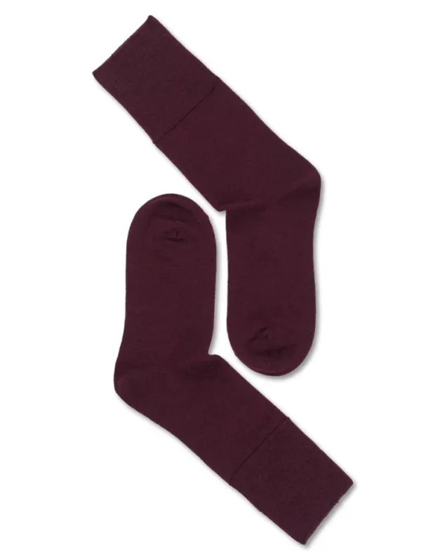 Note Fine Wool Comfort Top Burgundy