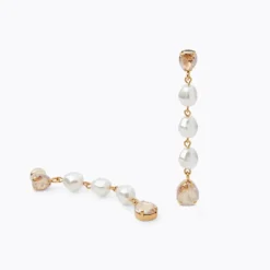 Paloma Earrings Gold Pearl/Golden Shadow