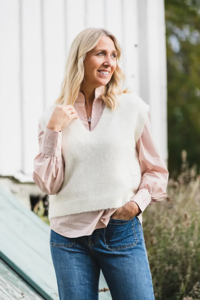 Pernille Vest White Alyssum