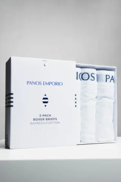 3Pk Base Bamboo Boxer White