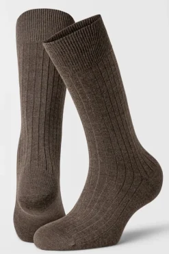 2PK Calle Premium Mercerized Wool Rib Brown