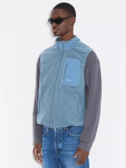 Regular Fleece Vest Dusty Blue