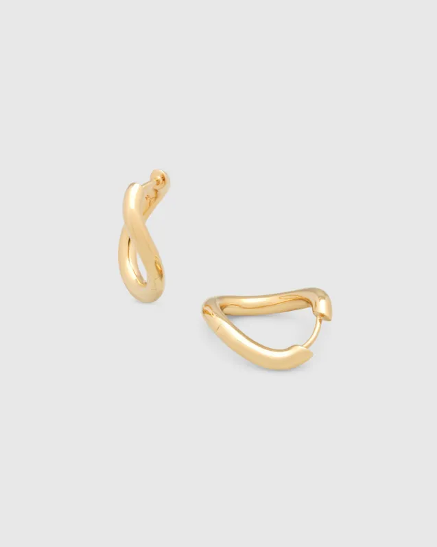 River Hoops Large Gold