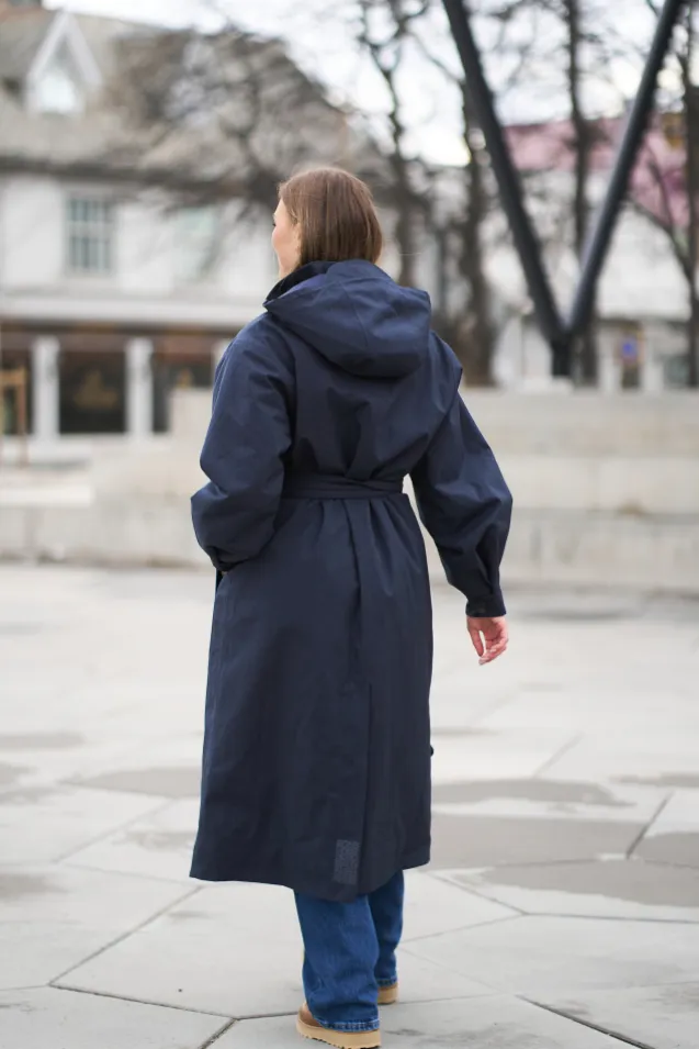 Rossby Maxi Coat Dark Navy