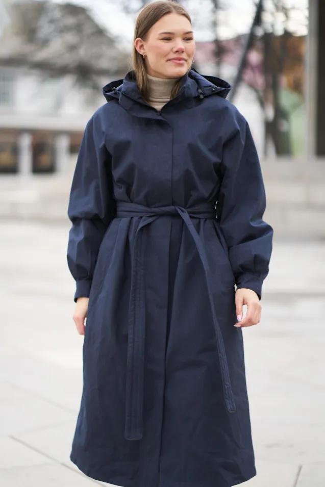Rossby Maxi Coat Dark Navy