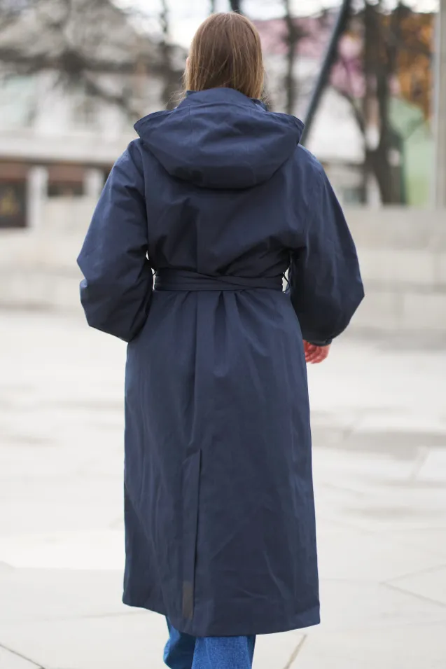 Rossby Maxi Coat Dark Navy