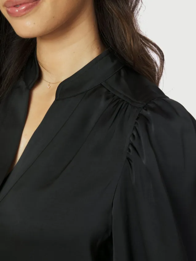 Rosslyn Heavy Sateen Blouse Black