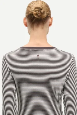 Salinas LS Dress 7542 Mulch Stripe