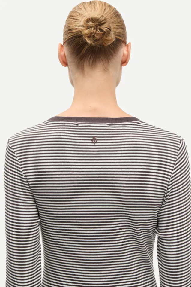 Salinas LS Dress 7542 Mulch Stripe