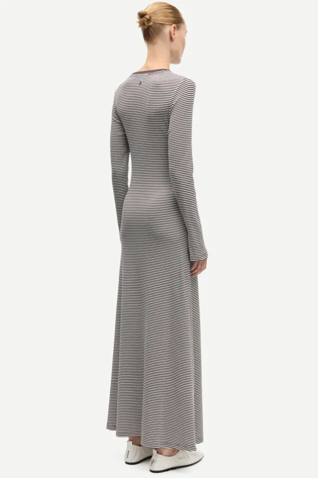 Salinas LS Dress 7542 Mulch Stripe