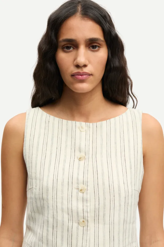 Saloves Vest 14329 Bone Stripe
