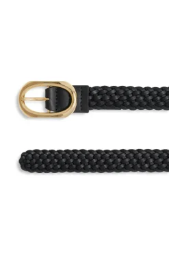 Signature Link Belt Braided Black