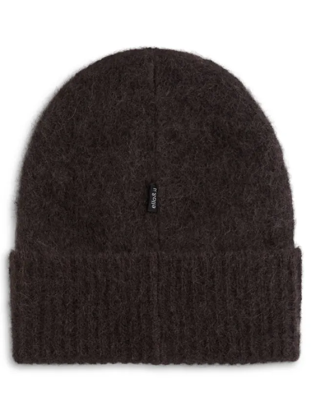 Silje Chunky Hat Dark Brown