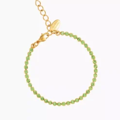 Siri Bracelet Gold Peridot