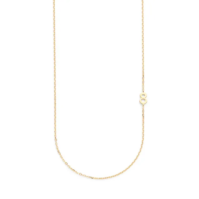 Small Number Necklace Gold - 50L - 8