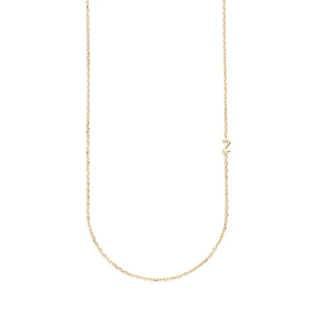Small Number Necklace Gold - 40L - 2