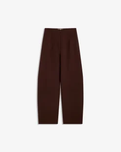 Smooth Barrel Pants Cocoa Brown