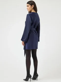 Thea LS Dress Evening Blue