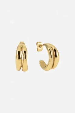 The Curved Hoops Gold