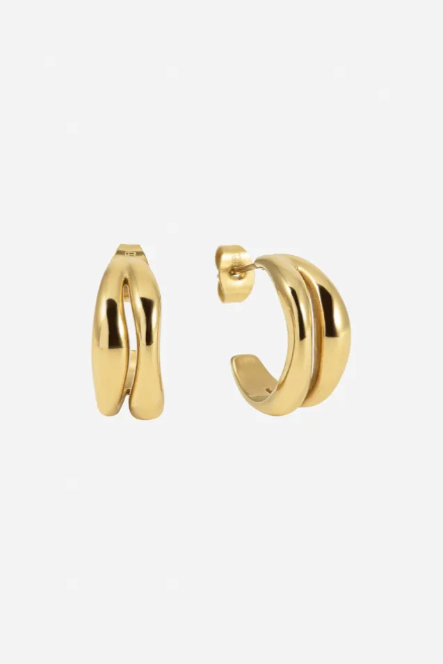 The Curved Hoops Gold
