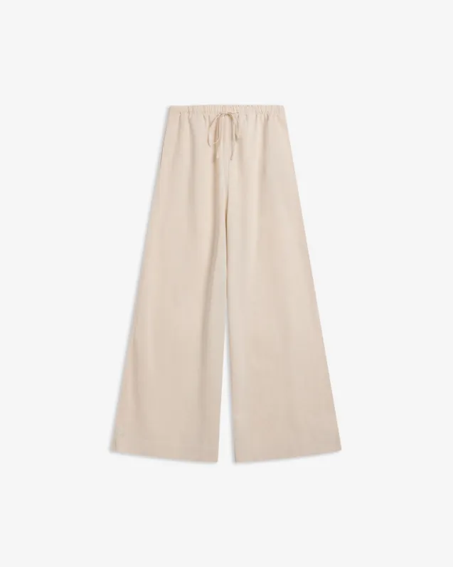 Tide Linen Pants Raw Beige