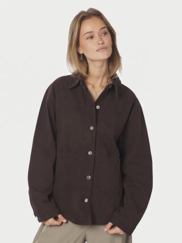 Tikken Solid Jacket Dark Brown