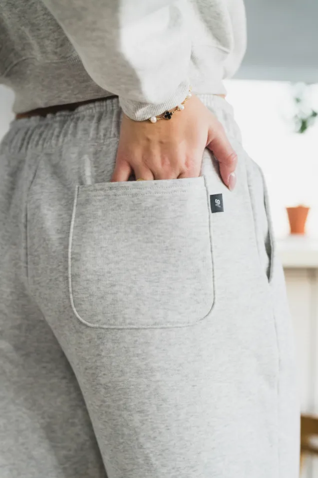 Trackside Fleece Barrel Pant Ash Heather