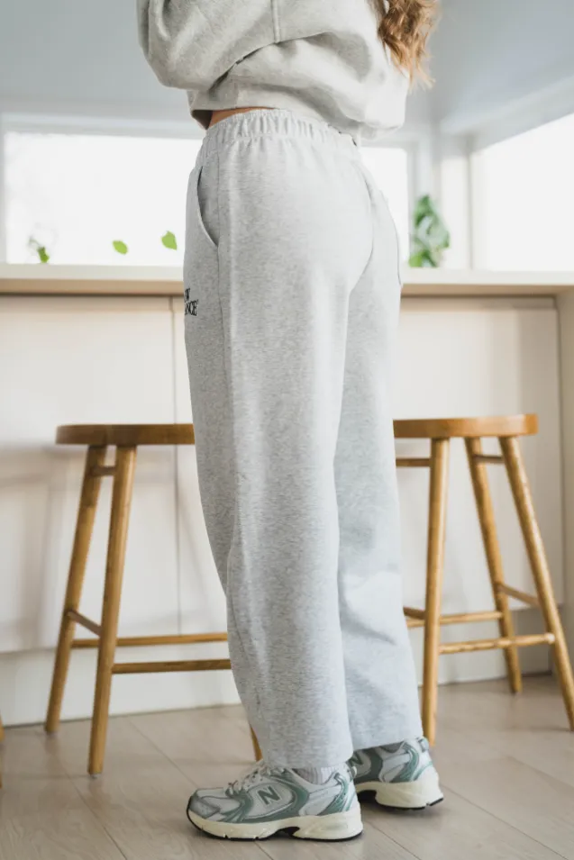 Trackside Fleece Barrel Pant Ash Heather