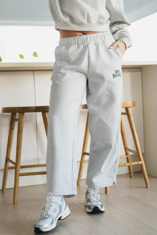 Trackside Fleece Barrel Pant Ash Heather
