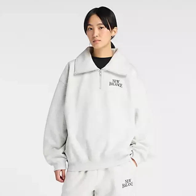 Trackside Fleece Half Zip Ash Heather