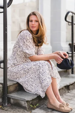 Valley Structure Flower Dress Offwhite
