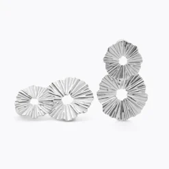 Vassia Earrings Rhodium