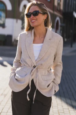 Viana Ginia Blazer Sand Melange